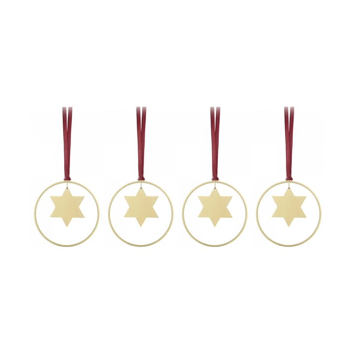 Décoration de Noël KITAI 8,5 cm lot de 4, Stars Blomus