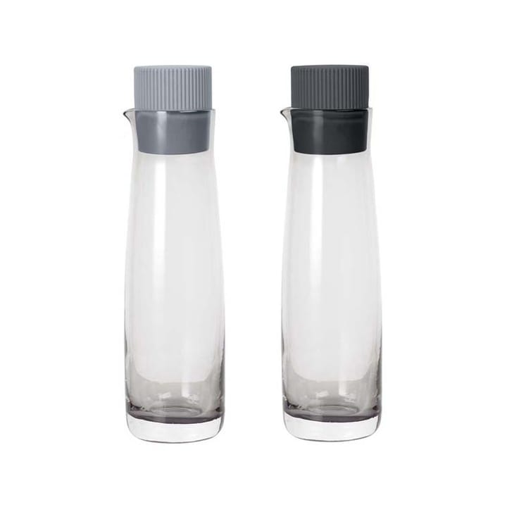 Ensemble bouteilles à huile et vinaigre Olvigo - Sharkskin-magnet (gris-gris) - Blomus