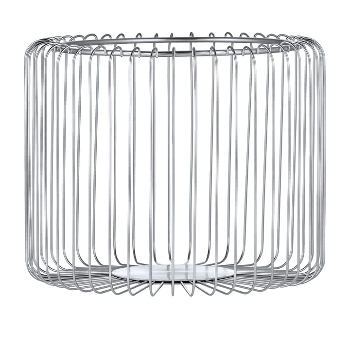 Estra Corbeille en fils de fer Ø30 cm - Chrome - Blomus
