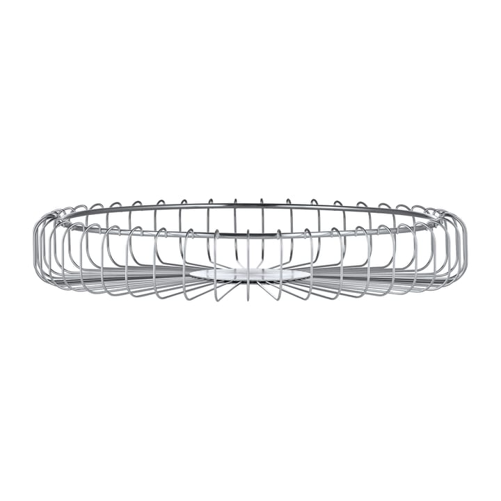 Estra Corbeille en fils de fer Ø37cm, Chrome blomus