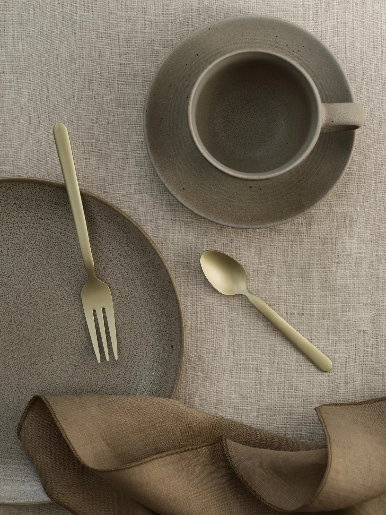 Fourchette à dessert STELLA champagne lot de 4, 15,5 cm blomus