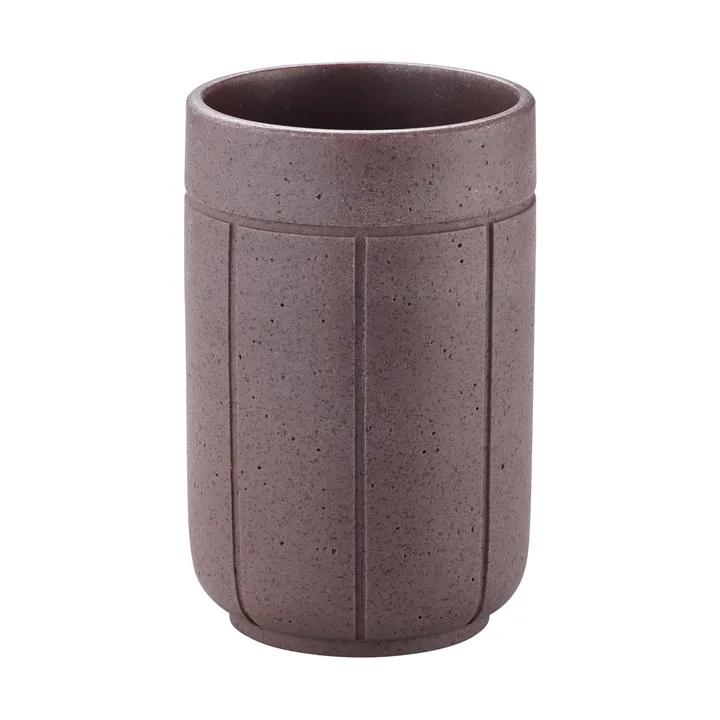 Gobelet à brosses à dents Kua - Cedar Wood, Ø7x11 cm - Blomus