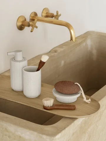 Gobelet à brosses à dents Kua - Moonbeam, Ø7x11 cm - blomus