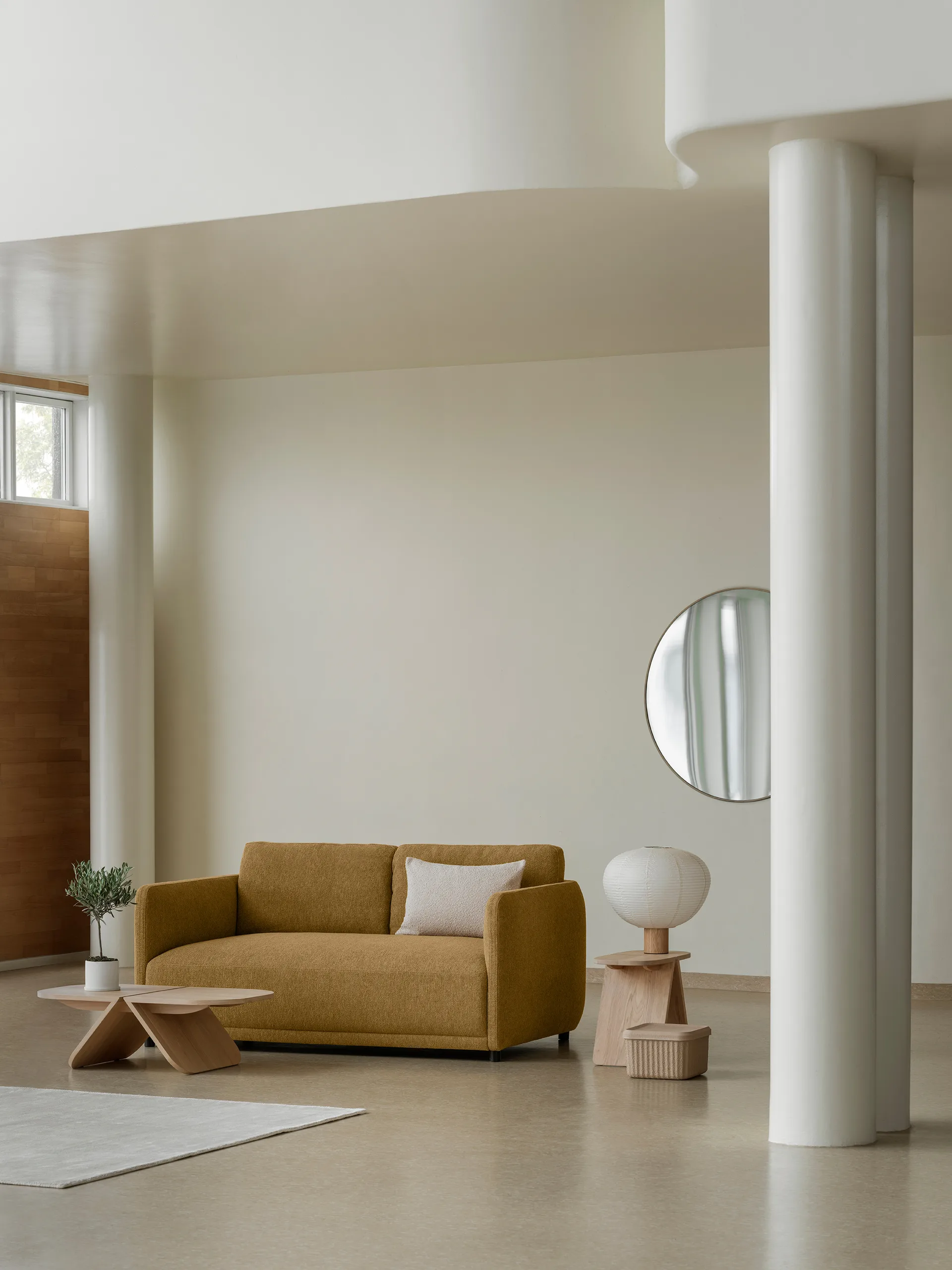 Lampe de table Kami 46 cm, Chêne blomus