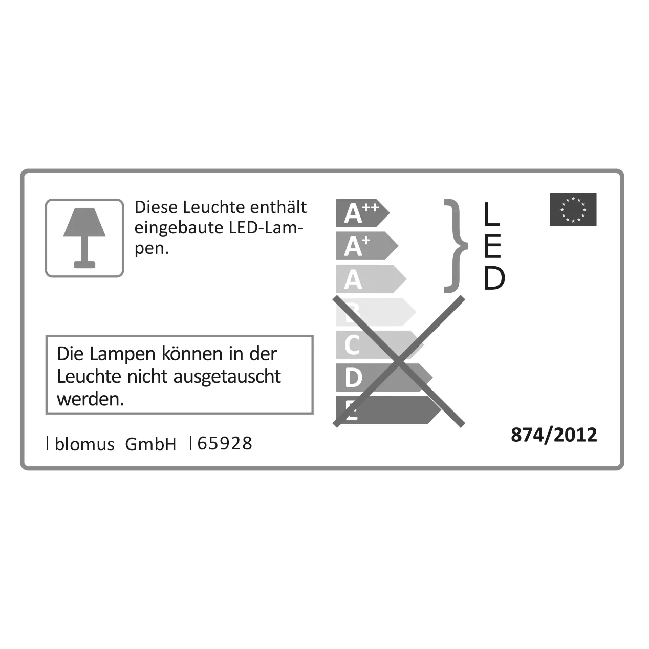 Lampe LED Ani Mobile 33 cm, Blanc blomus