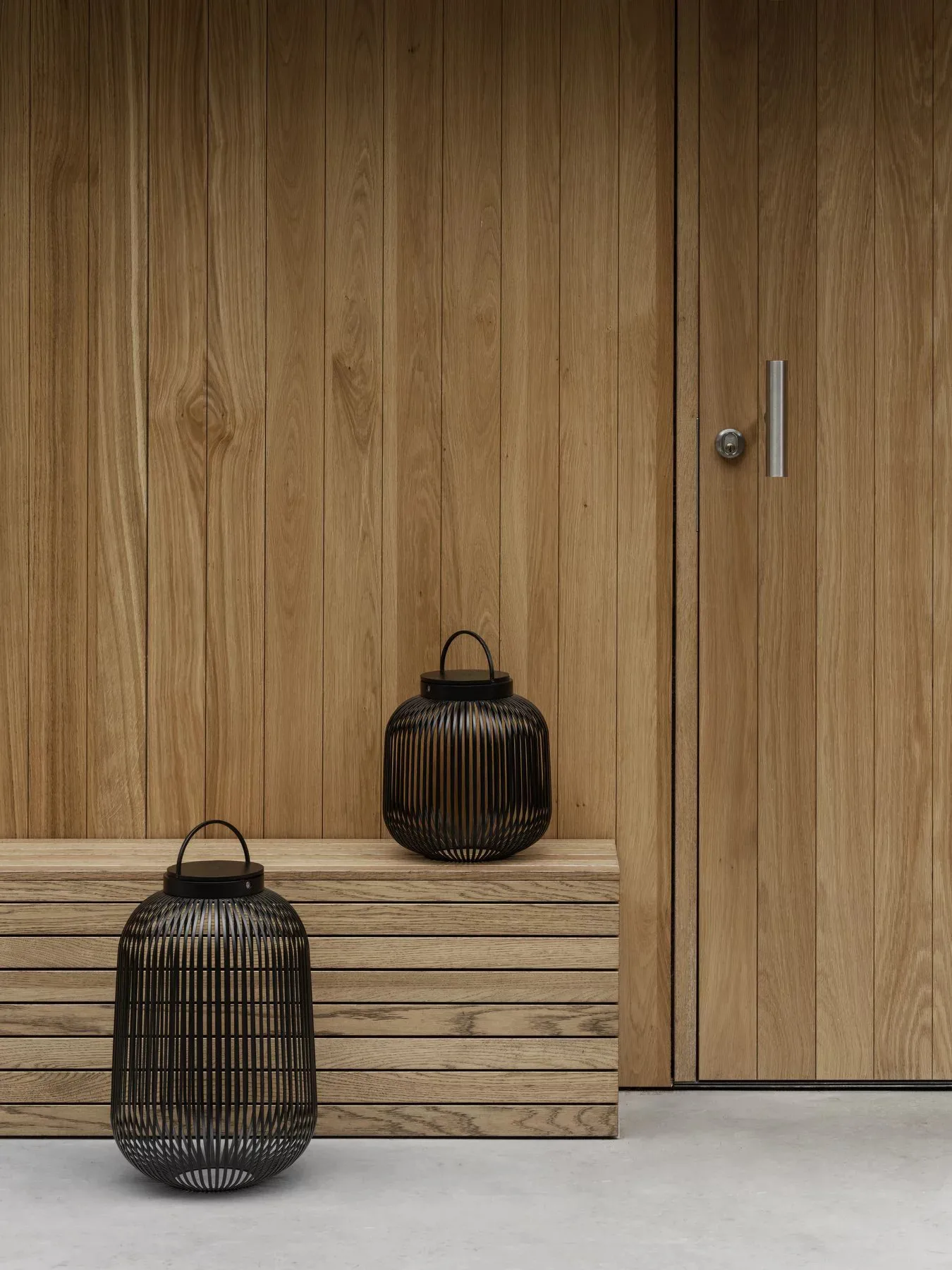 Lampe LED Lito L, Noir blomus