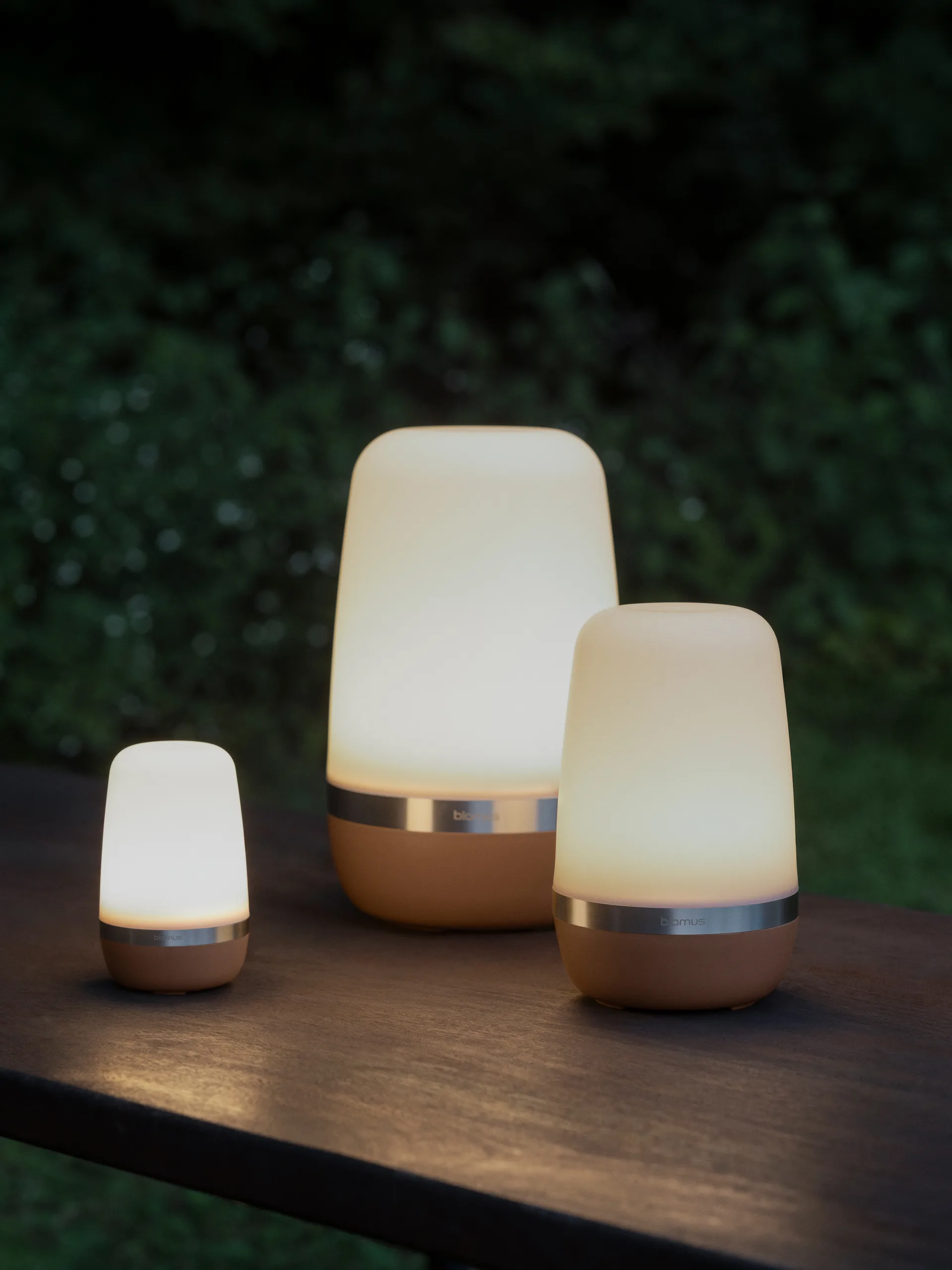 Lampe Spirit LED 35 cm, Mousse moka blomus