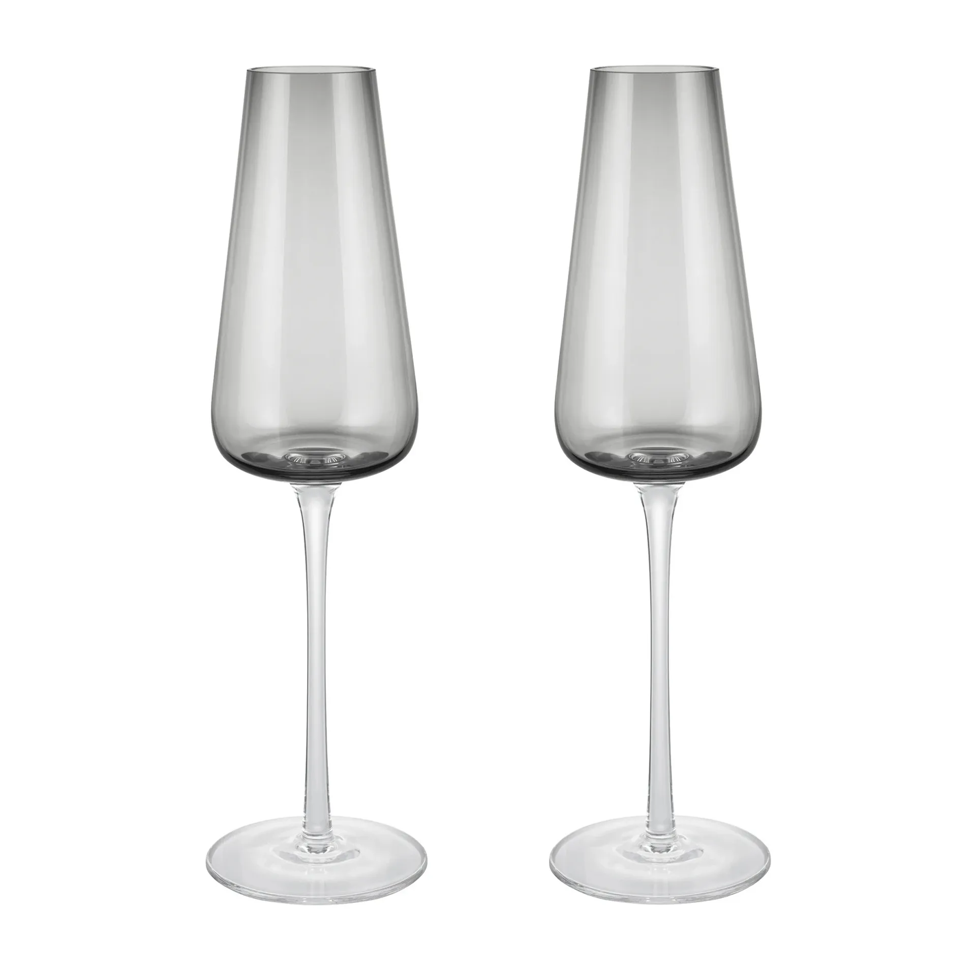 Lot de 2 verres à champagne Belo 20 cl, Fumée blomus