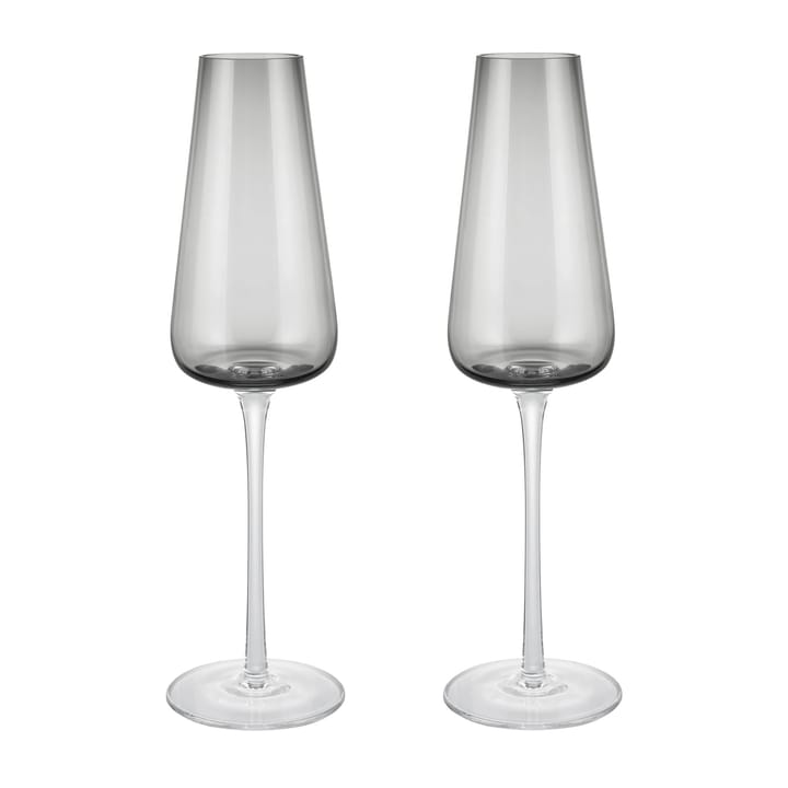 Lot de 2 verres à champagne Belo 20 cl - Fumée - Blomus