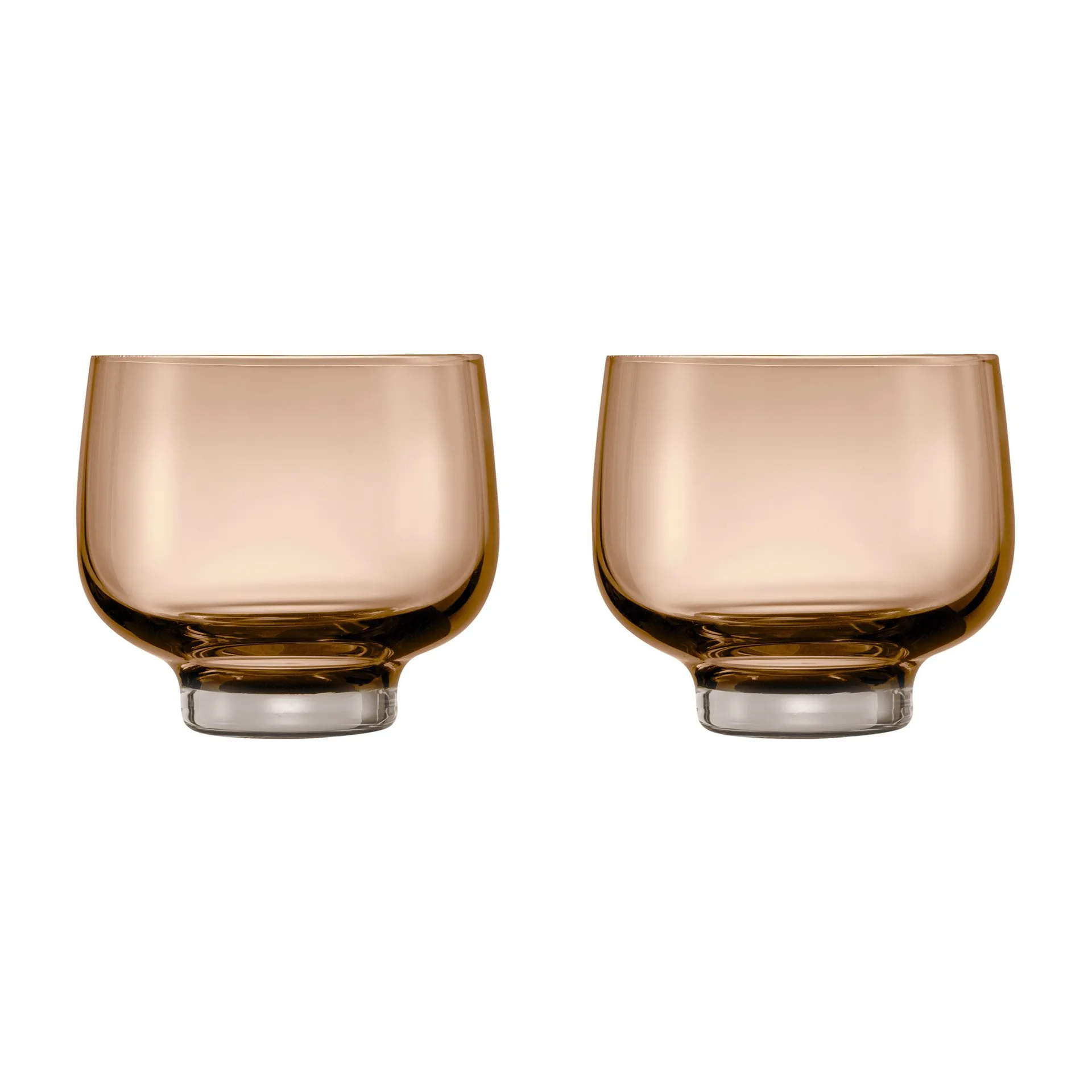 Lot de 2 verres tumbler Flow 22 cl, Coffee blomus