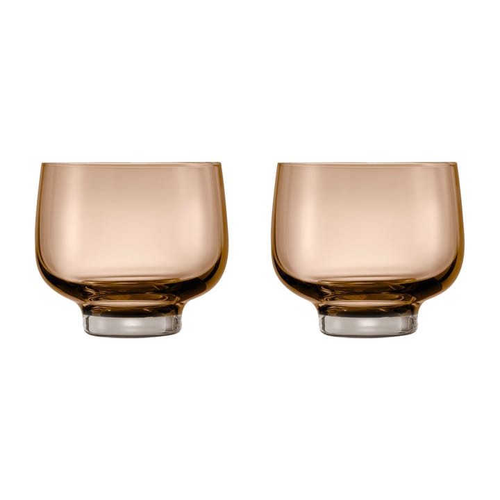 Lot de 2 verres tumbler Flow 22 cl - Coffee - Blomus