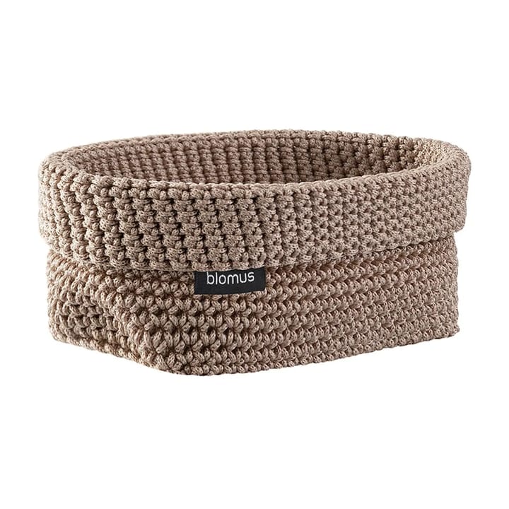 Panier en textile Tela L 12x20 cm - Écorce - Blomus