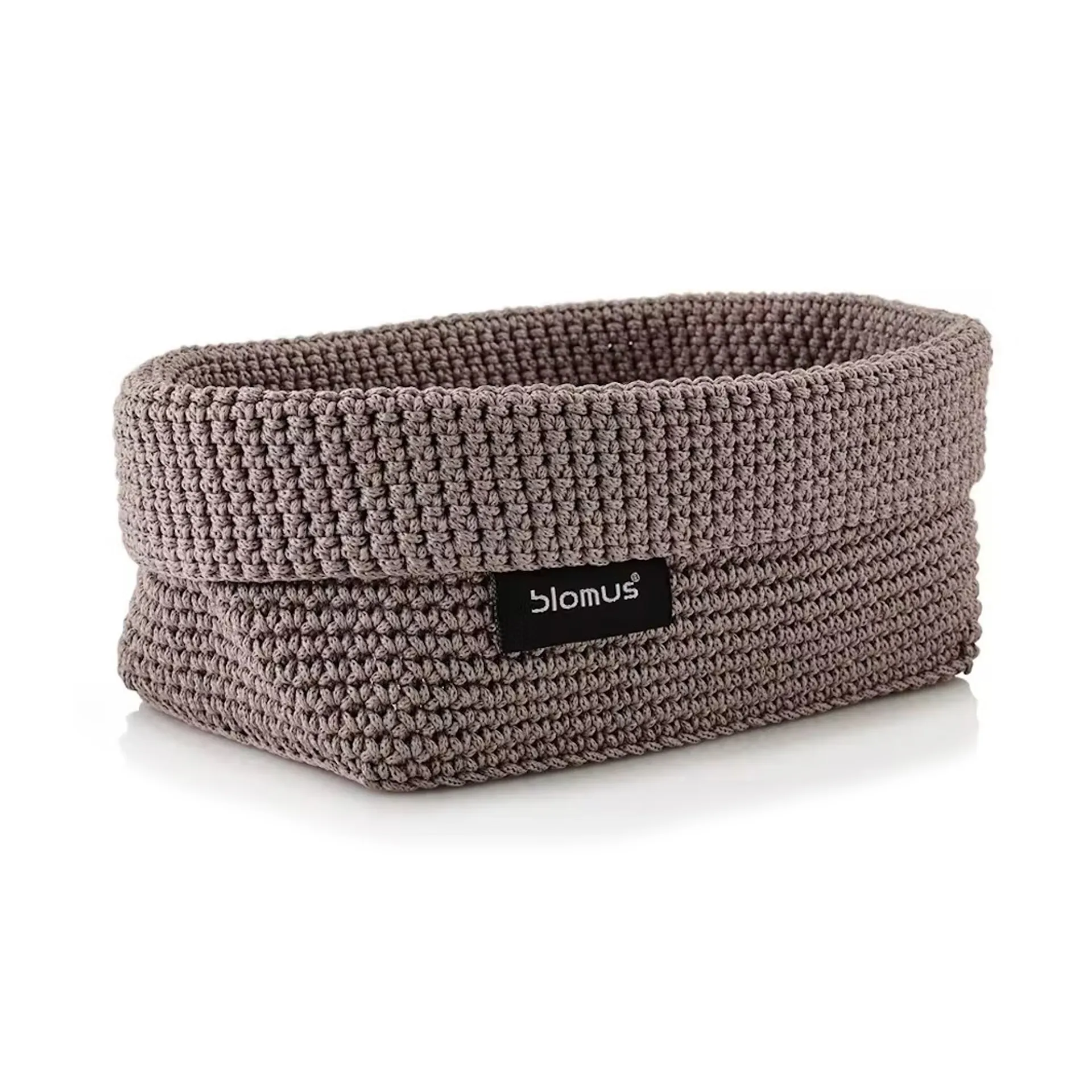 Panier en textile Tela L 12x20 cm, Taupe blomus