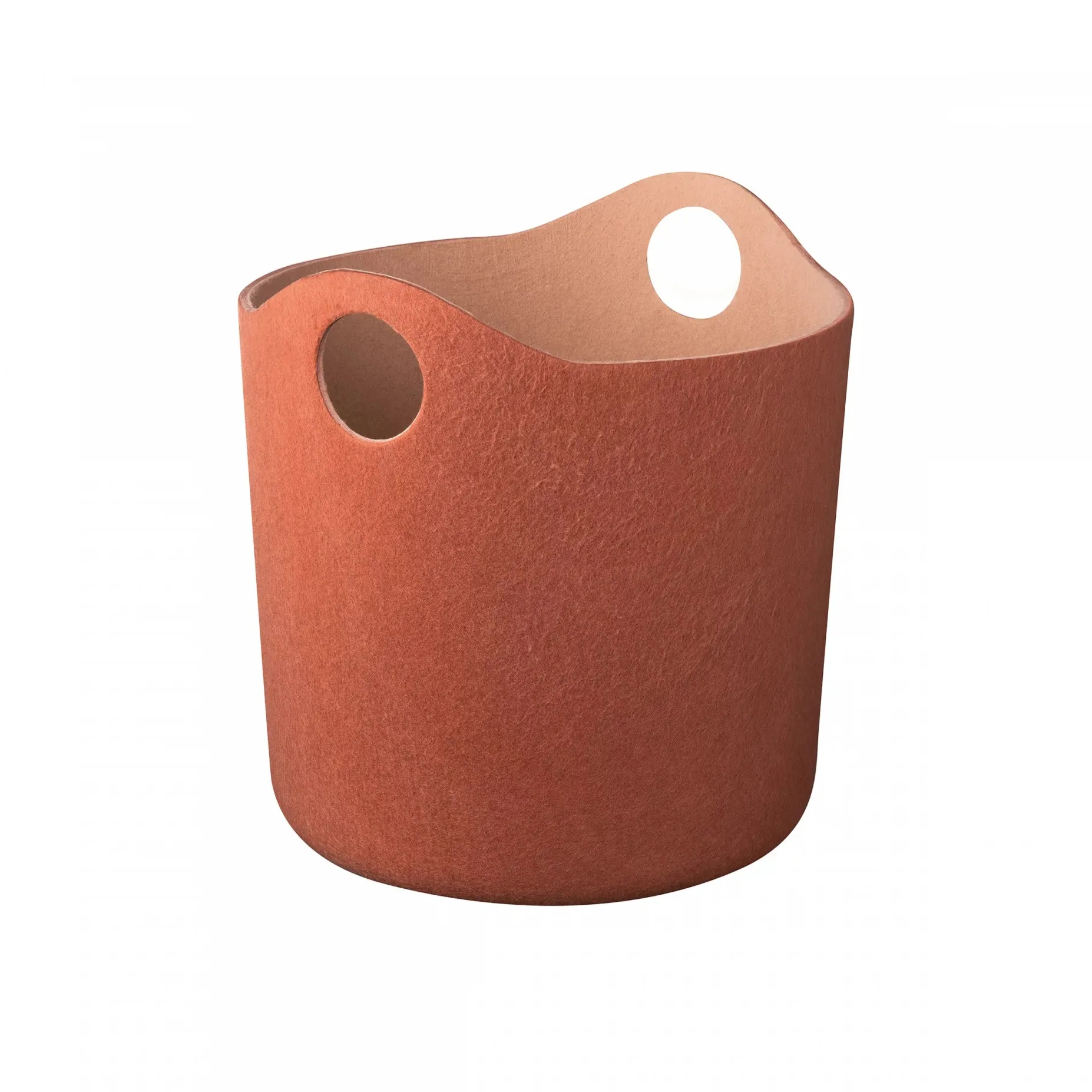 Panière de rangement feutre Tiggy M Ø42,5 cm, Rustic brown-tan blomus