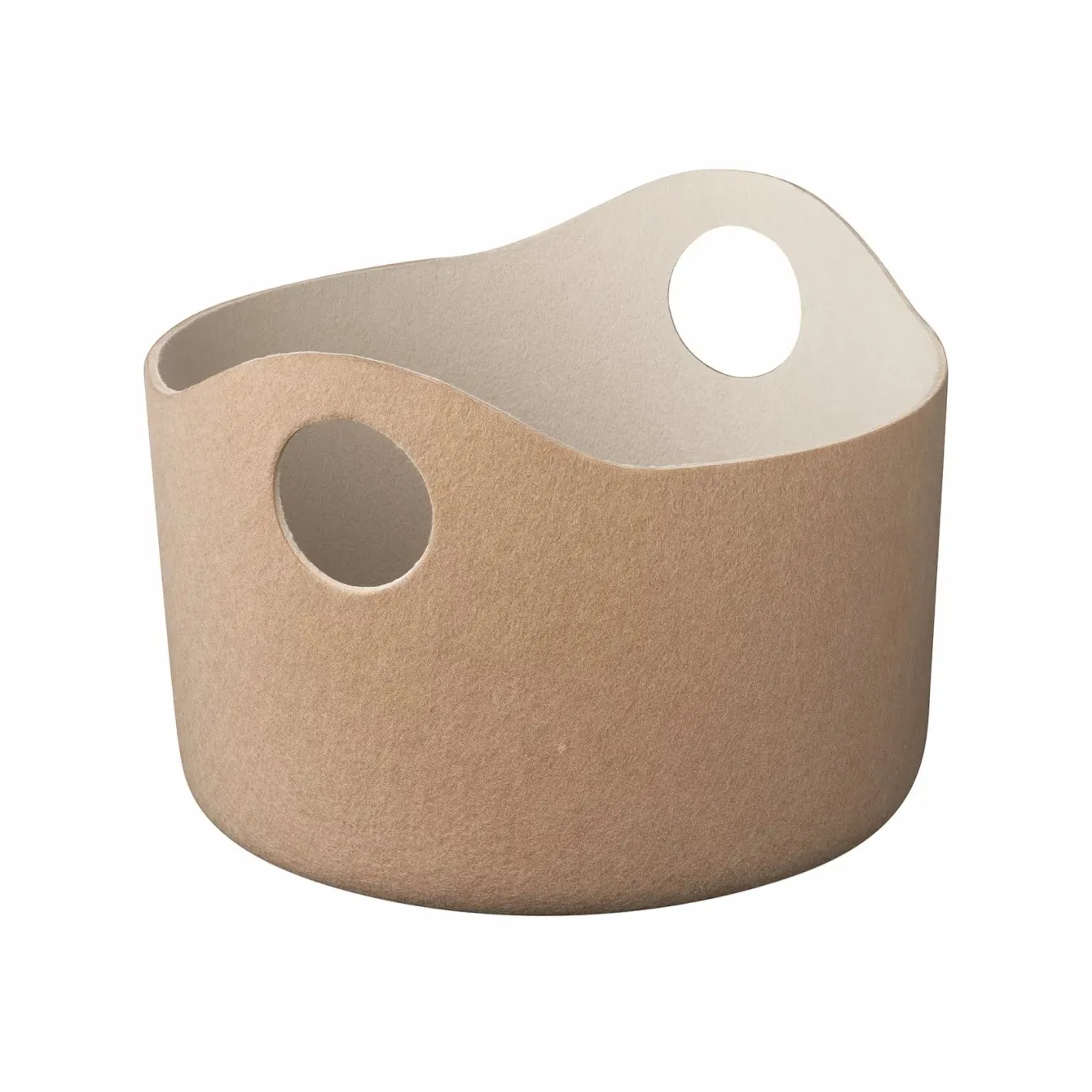 Panière de rangement feutre Tiggy S Ø42,5 cm, Fungi-micro chip blomus