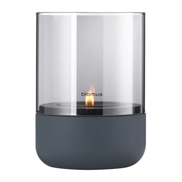 Photophore avec bougie chauffe-plat Calma Ø10 cm - Steel grey - blomus