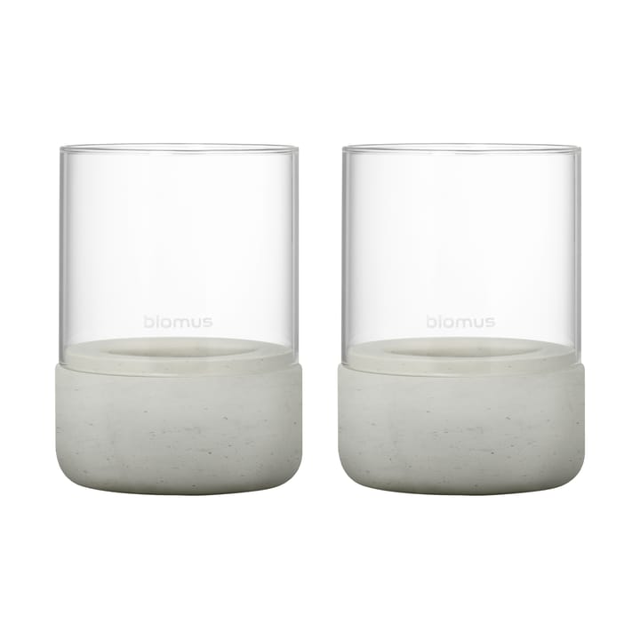 Photophore  Calma Ø7 cm 2-pack - Gris clair - Blomus