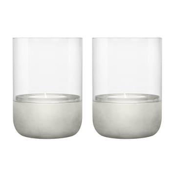 Photophore  Calma Ø7 cm 2-pack - Gris clair - Blomus