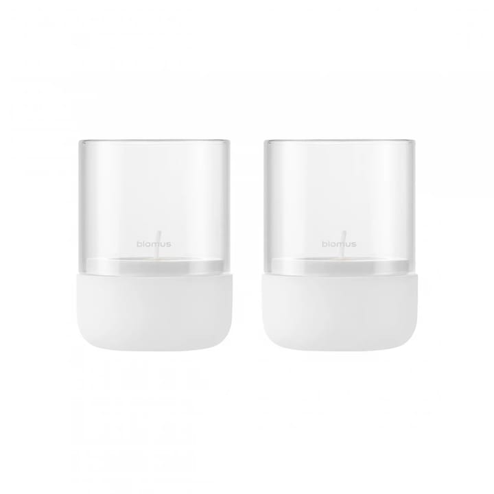 Photophore  Calma Ø7 cm 2-pack, Lily white Blomus