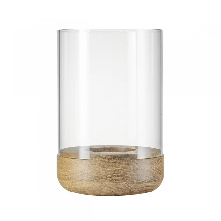 Photophore lanterne Lanto L Ø15 cm - Transparent-oak - Blomus