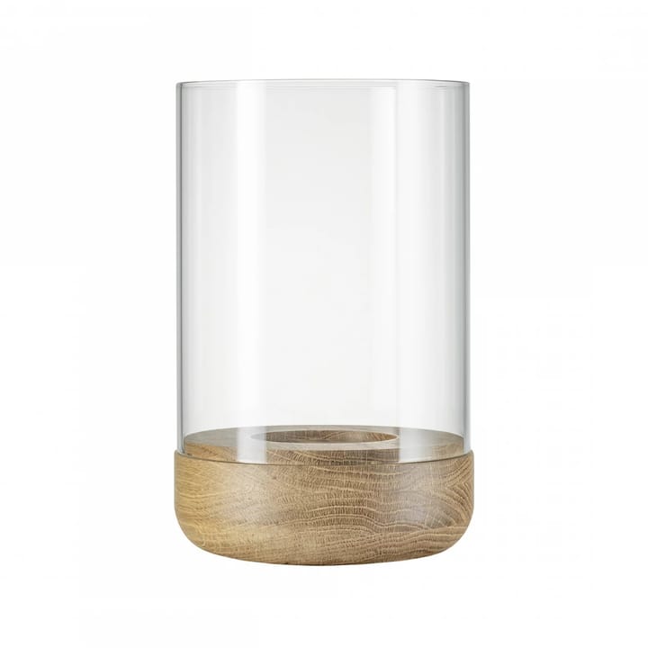 Photophore lanterne Lanto M Ø12 cm - Transparent-oak - blomus