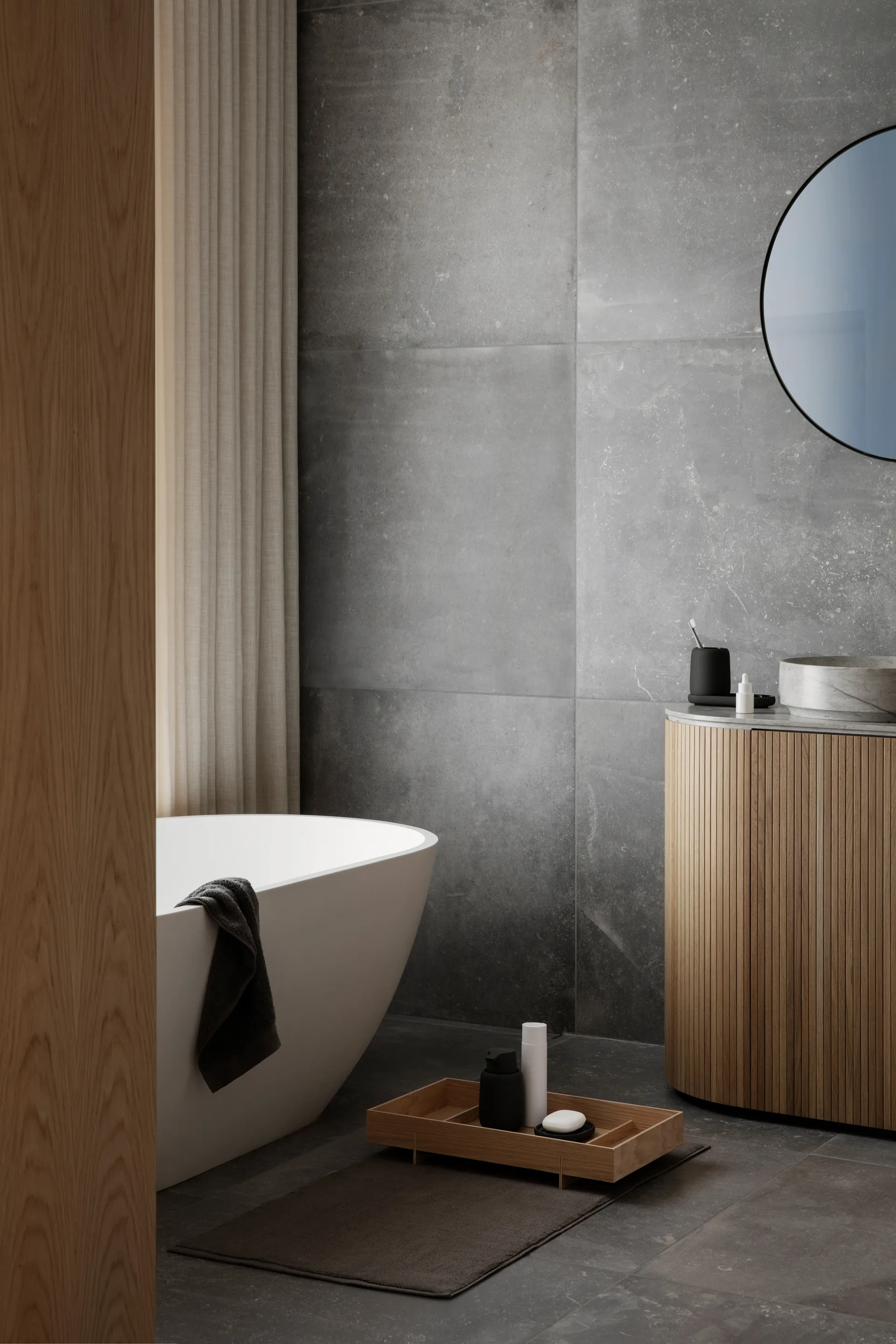 Plateau Sono 10x19 cm, Noir blomus