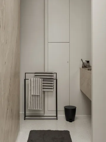 Porte-serviettes Modo - Black, 86x60x18,5 cm - blomus