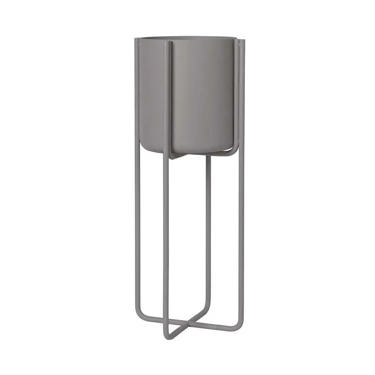 Pot sur pied Kena S h55 cm Ø22 cm, Steel gray (gris foncé) blomus
