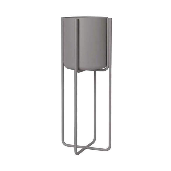 Pot sur pied Kena S h55 cm Ø22 cm - Steel gray (gris foncé) - Blomus