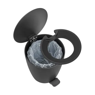 Poubelle à pédale Ava - Black, 3 L - blomus