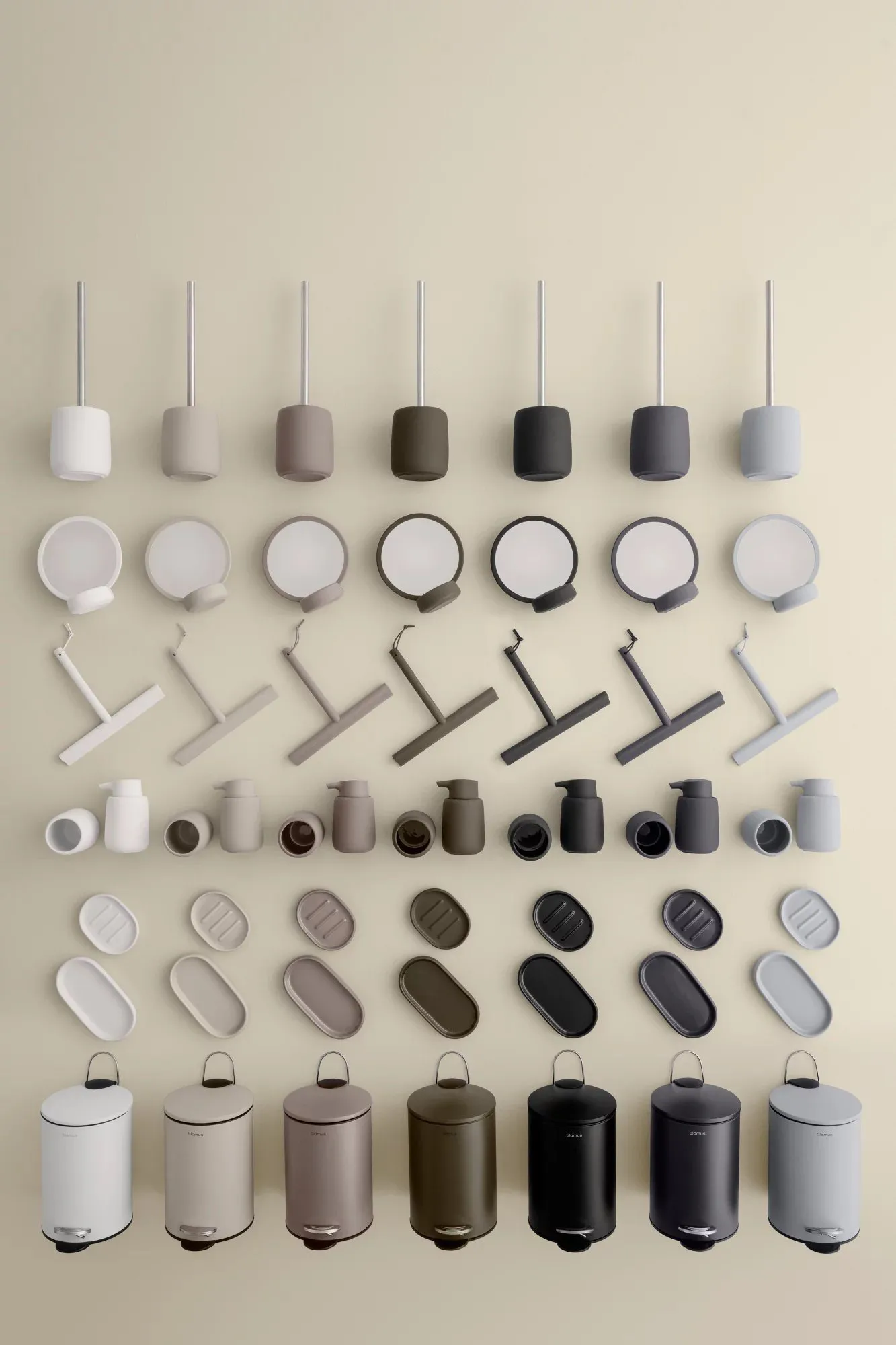 Poubelle à pédale Tubo 3 L, Blanc blomus