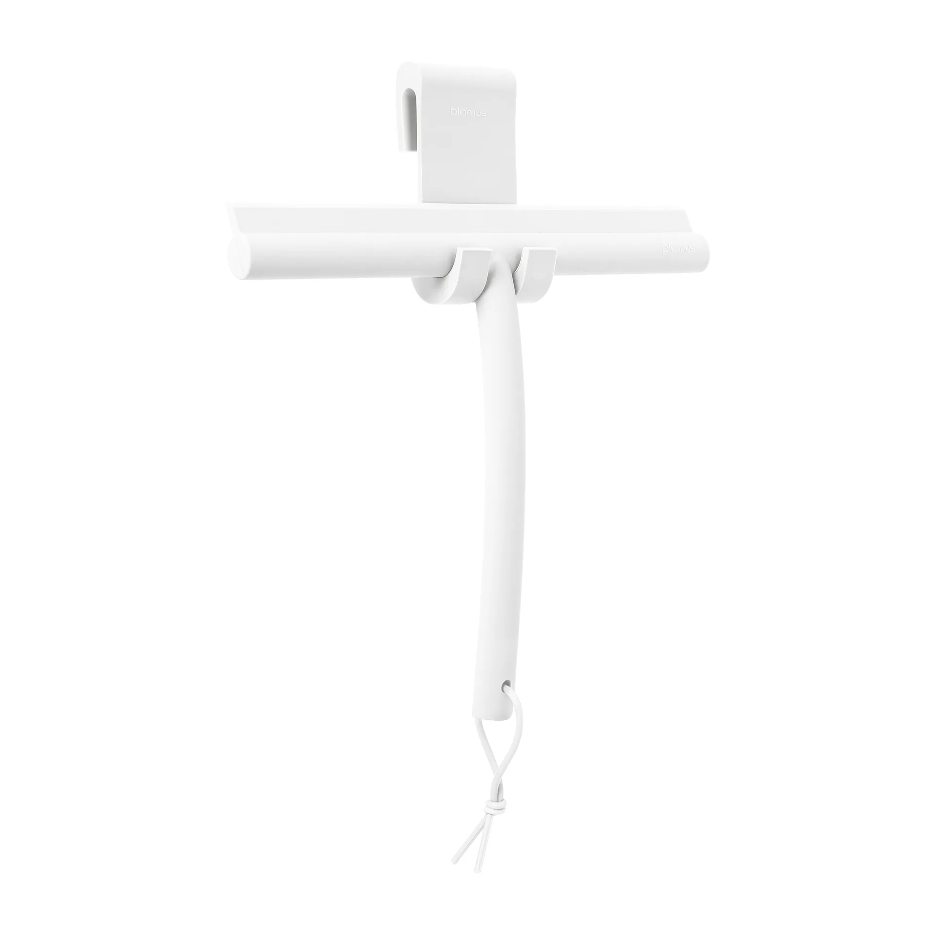 Raclette de douche avec crochet Vipo, Blanc blomus