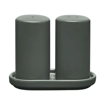 Salière et poivrière Pilar 2 pièces - Agave Green, Ø4,5x11,5 cm - blomus