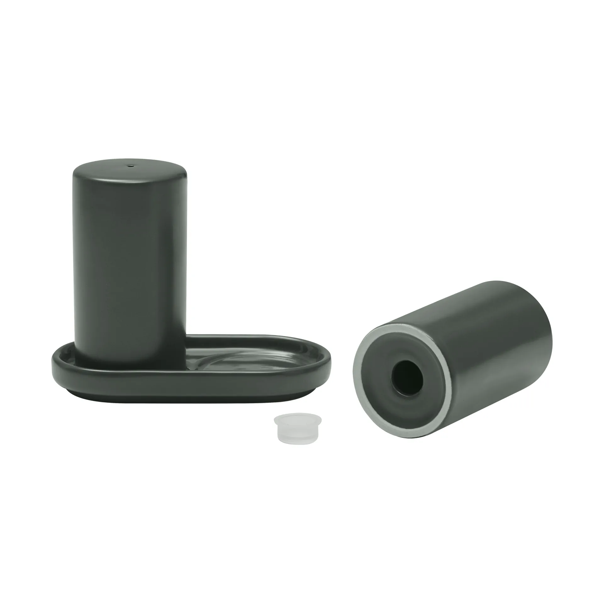 Salière et poivrière Pilar 2 pièces, Agave Green, Ø4,5x11,5 cm blomus