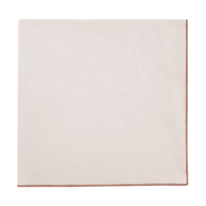 Serviette en lin Lineo 42 x 42 cm - Moonbeam-mocha mousse - Blomus