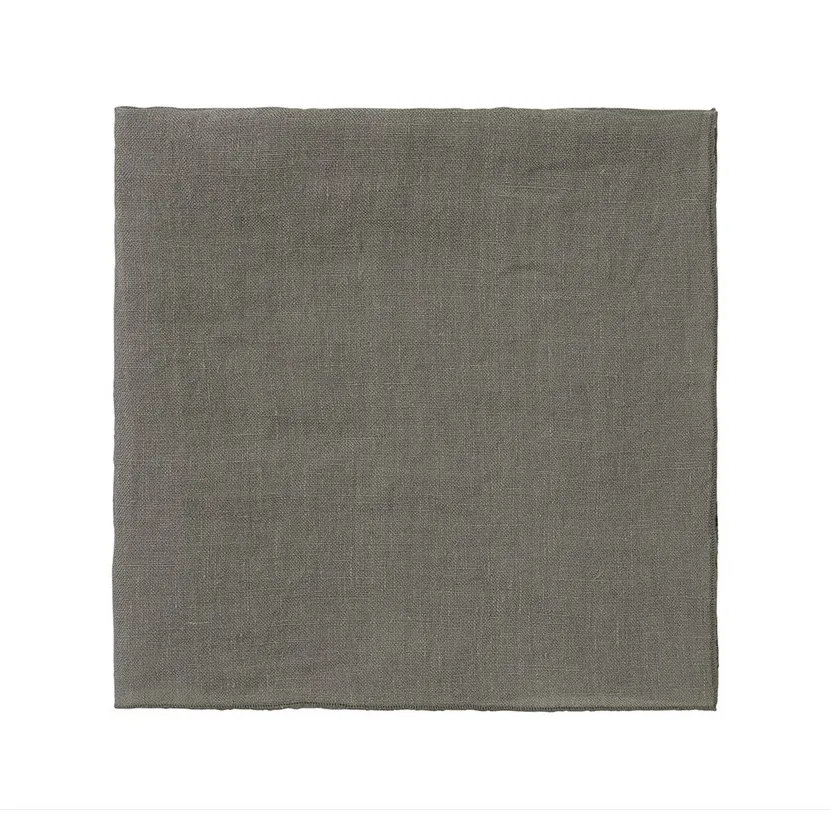 Serviette en lin Lineo 42 x 42 cm, Vert agave blomus