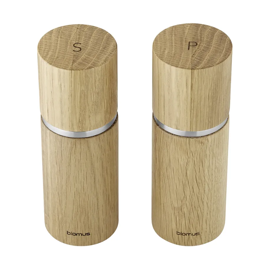 Set moulin à sel et poivre Pepe 15 cm, Chêne blomus