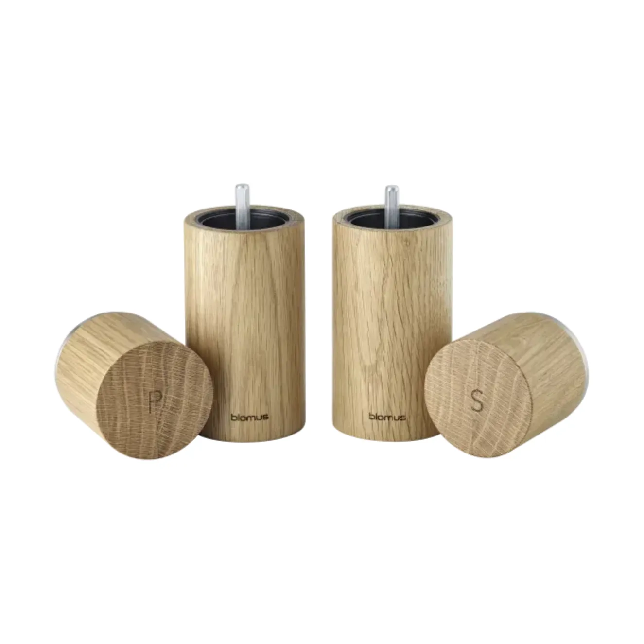 Set moulin à sel et poivre Pepe 15 cm, Chêne blomus