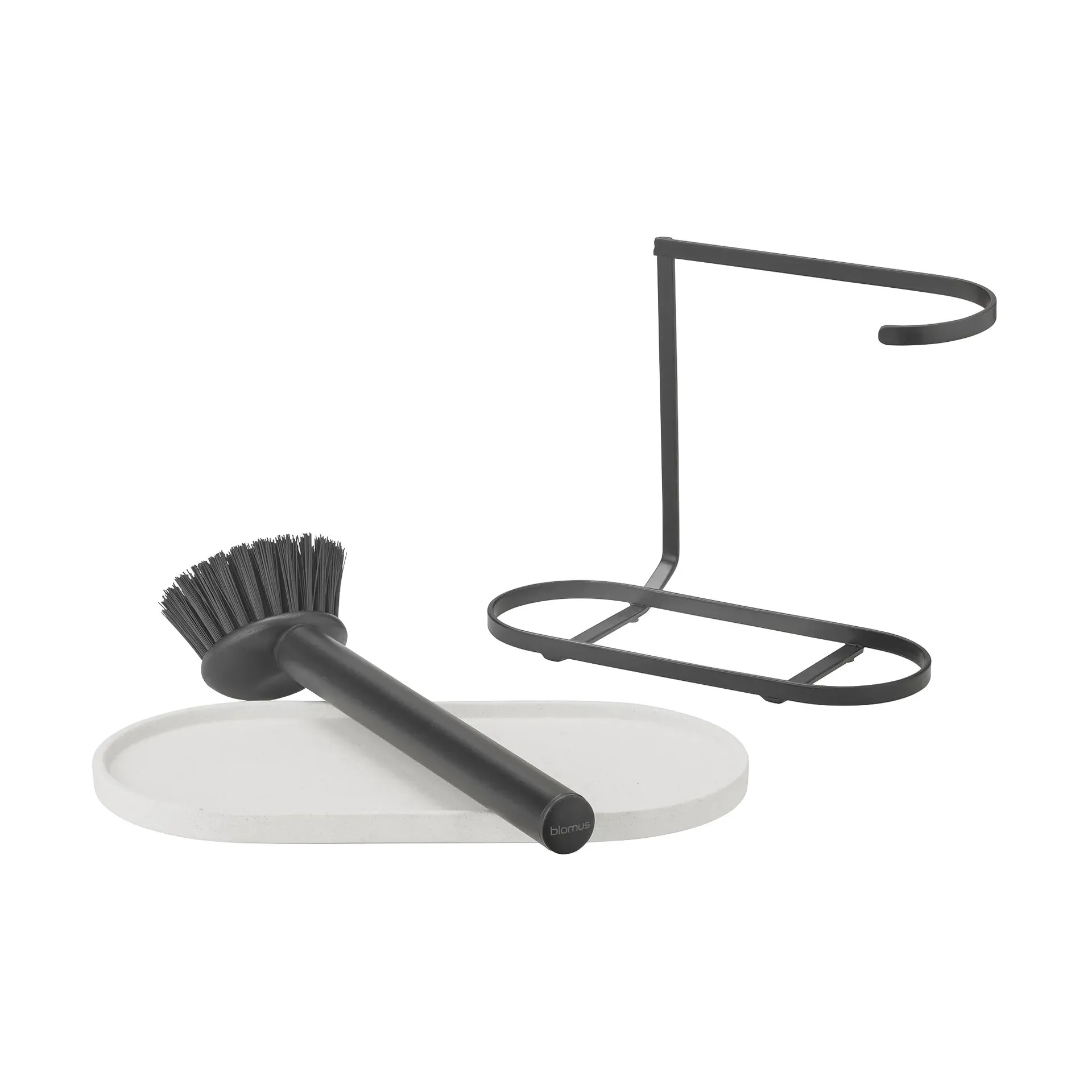 Support pour brosse vaisselle et savon Dhuva, Lily White blomus