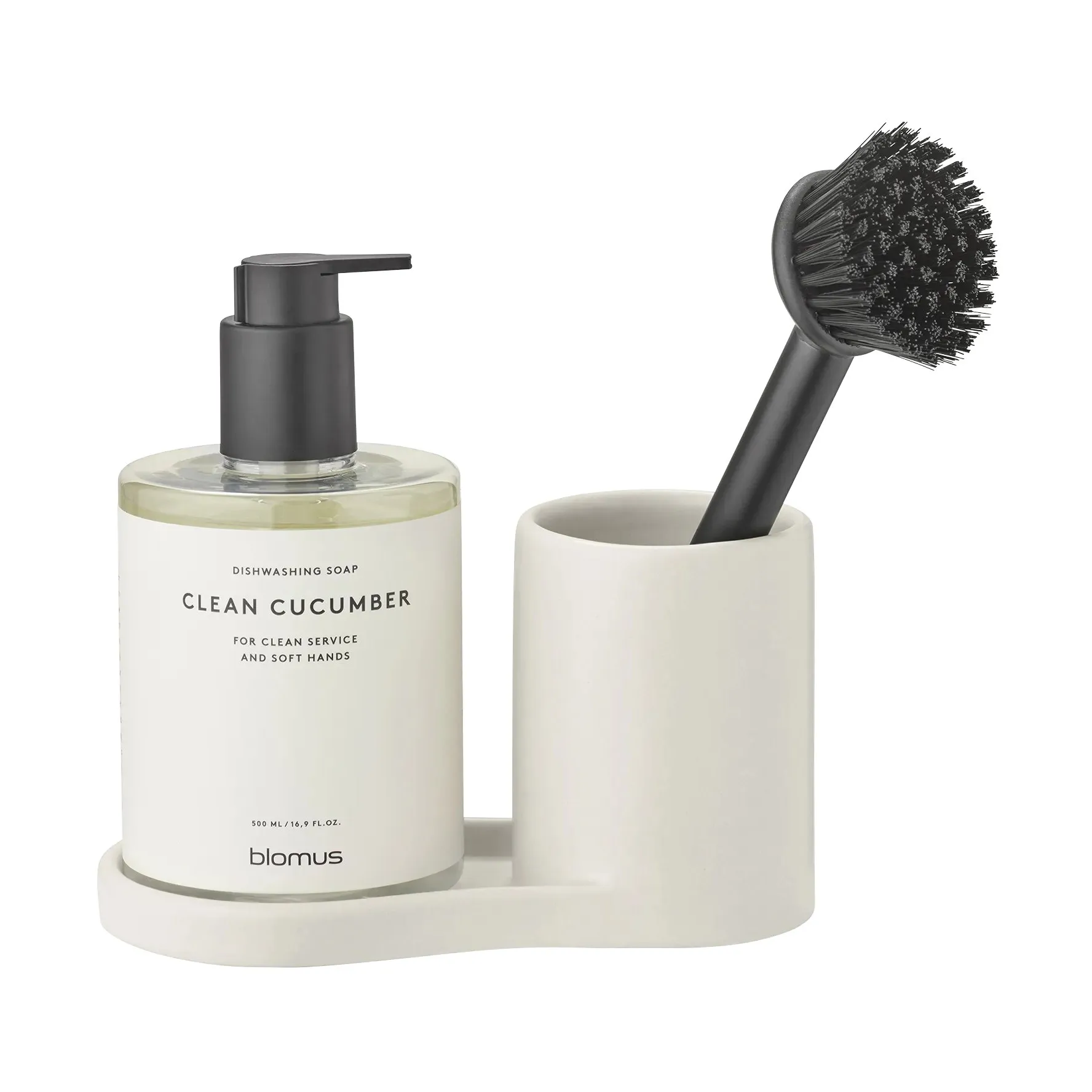Support pour brosse vaisselle et savon Piro, Moonbeam blomus