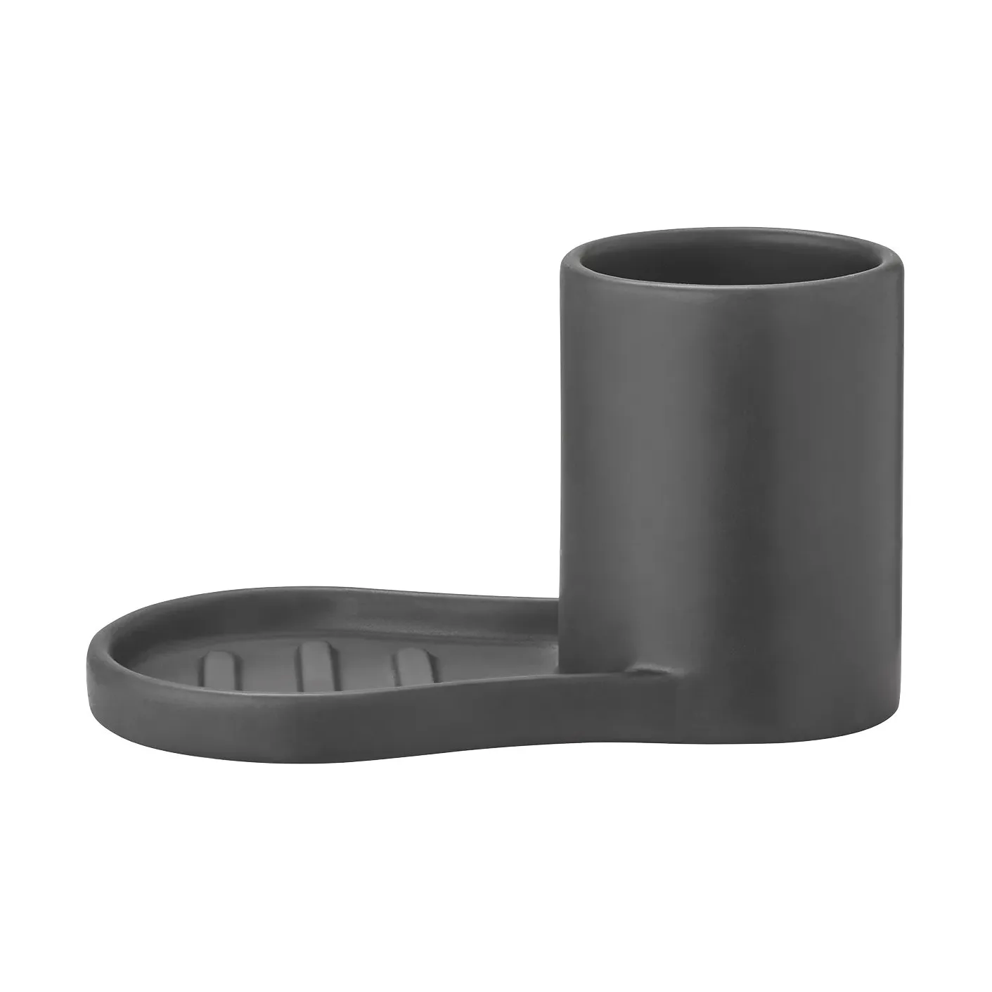 Support pour brosse vaisselle et savon Piro, Noir blomus