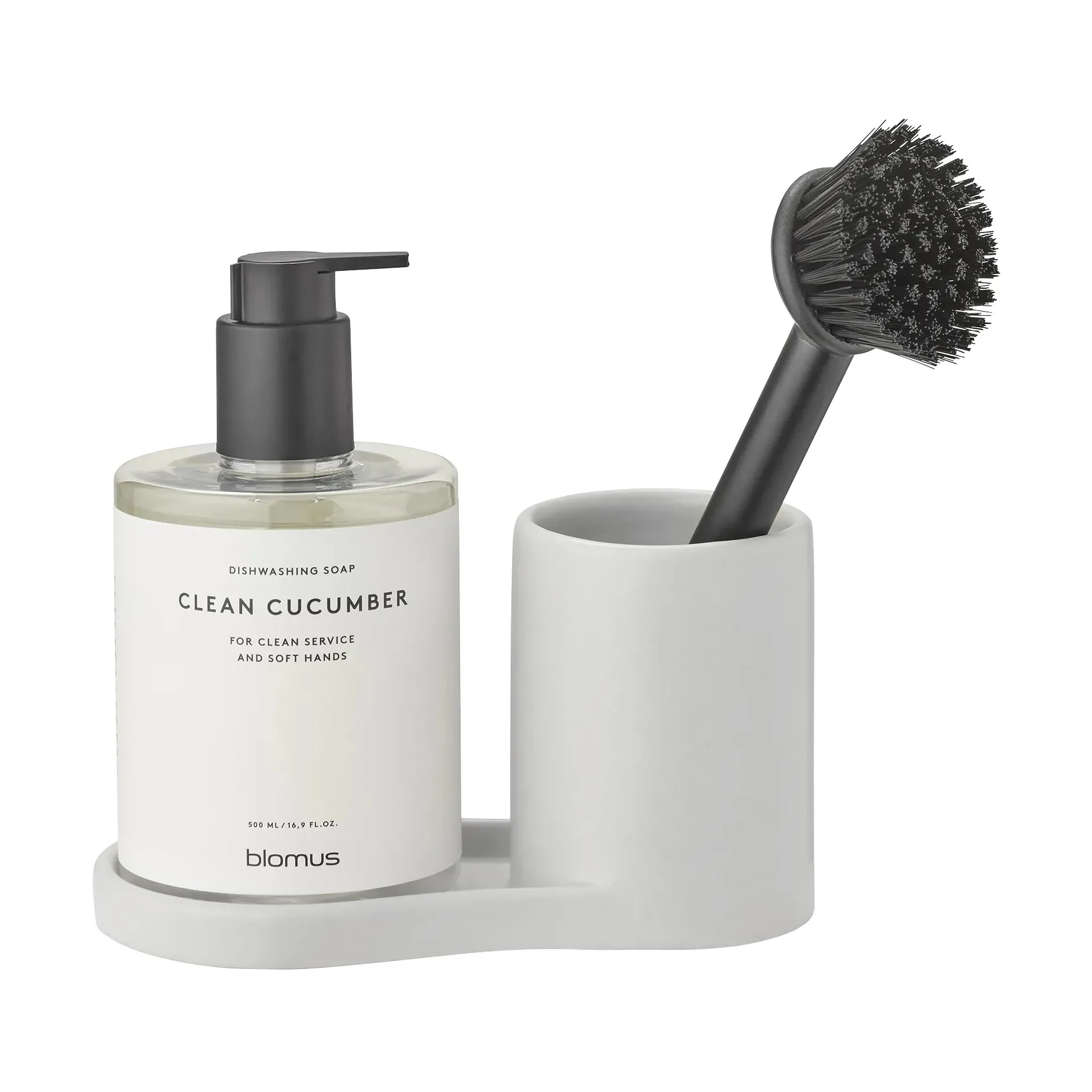 Support pour brosse vaisselle et savon Piro, Satellite blomus