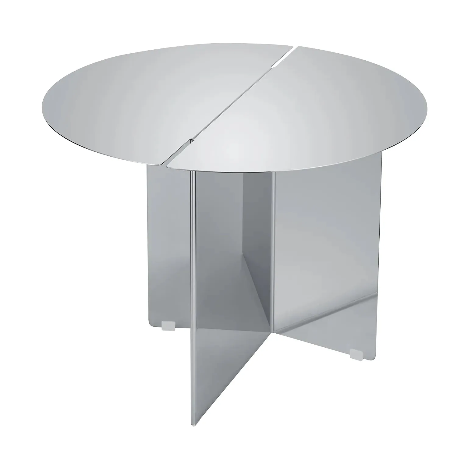 Table d'appoint ORU M Ø50, Acier inoxydable poli blomus