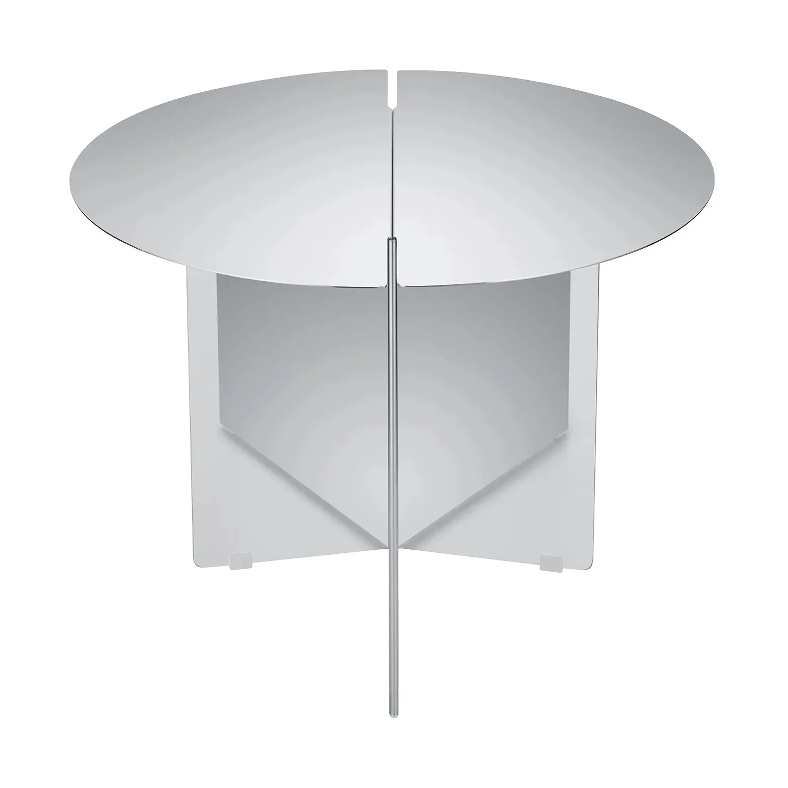 Table d'appoint ORU M Ø50, Acier inoxydable poli blomus