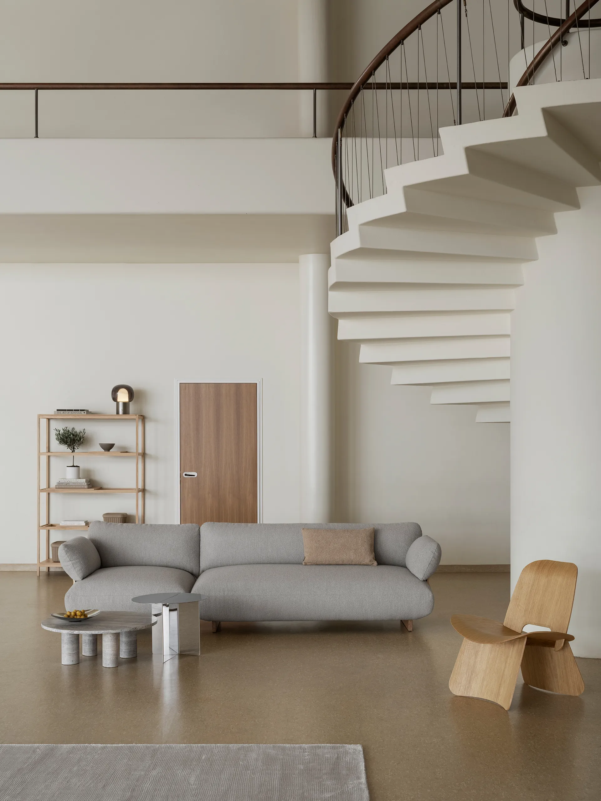 Table d'appoint ORU M Ø50, Acier inoxydable poli blomus