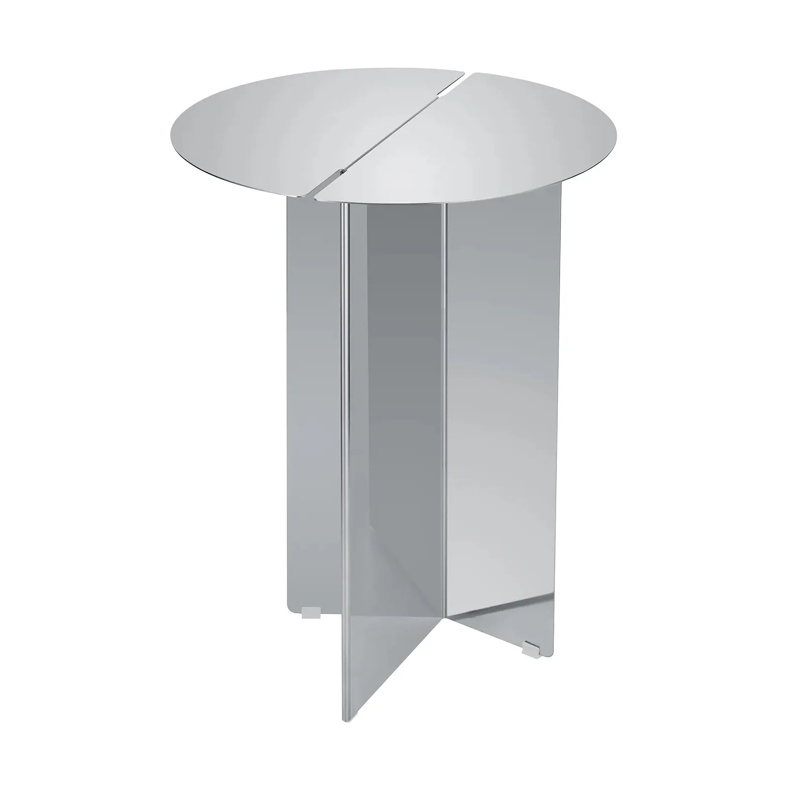 Table d'appoint ORU S Ø35 cm, Acier inoxydable poli blomus