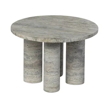 Table d'appoint Volos S Ø52 cm - Silver Travertine - blomus