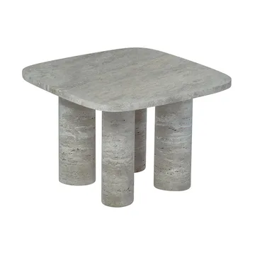Table d'appoint Volos S 52x52 cm - Silver Travertine - blomus