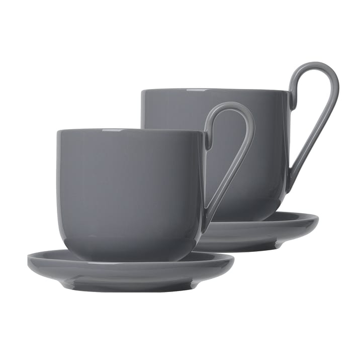 Tasse à café Avec soucoupe Ro Lot de 2 - Sharkskin - blomus