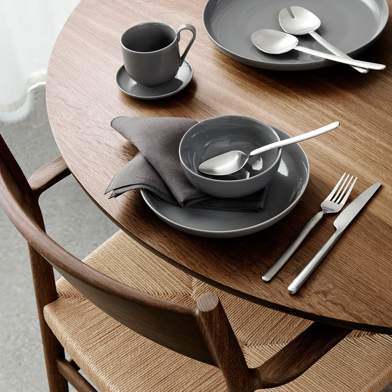 Tasse à café Avec soucoupe Ro Lot de 2, Sharkskin blomus